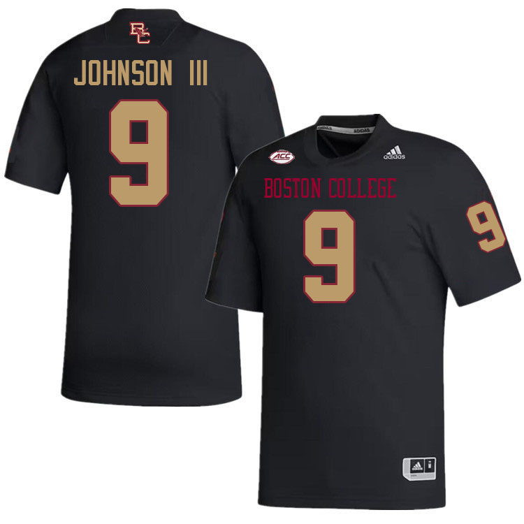 John Johnson III Jersey,#9 John Johnson III Boston College Eagles Football Jersey,Uniforms-Black